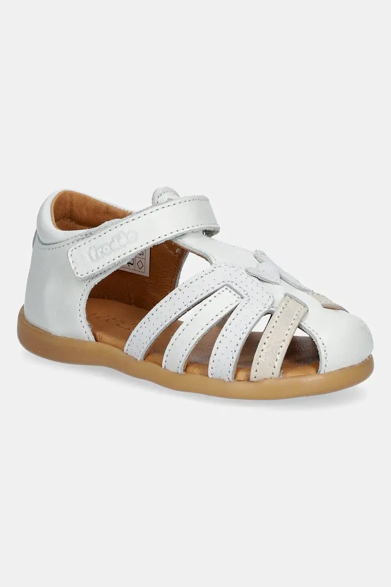 sandali in pelle bambino/a DAISY colore grigio G2150201