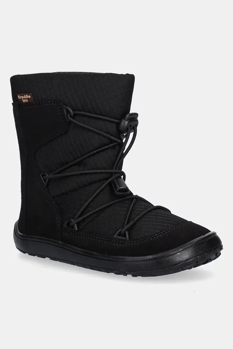 scarpe invernali bambini BAREFOOT TEX TRACK WOOL Nero