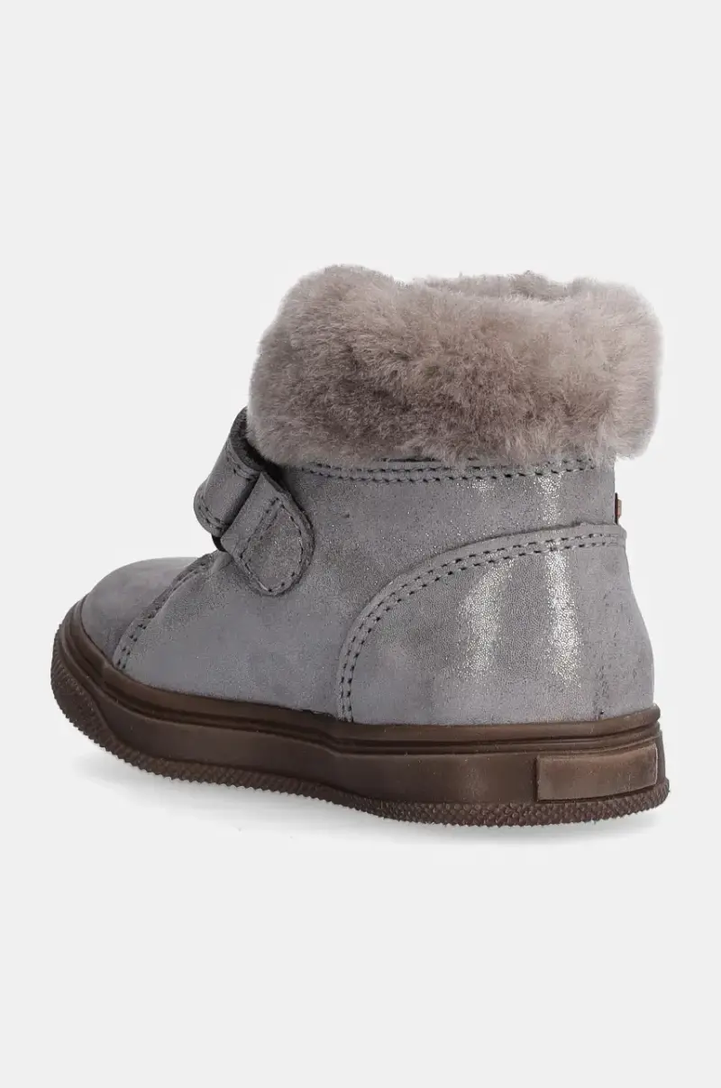 scarpe invernali in pelle bambino/a BASCO TEX colore argento G2110144 miniatura 3
