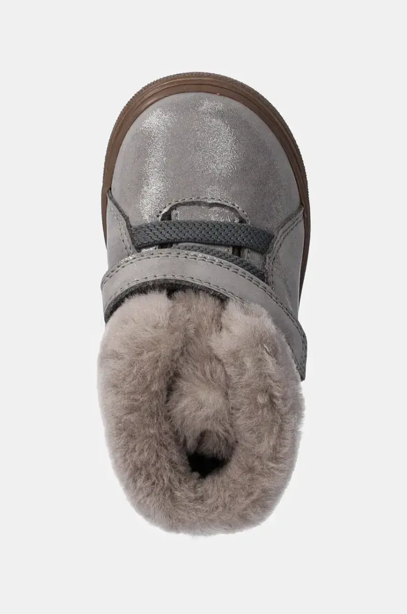 scarpe invernali in pelle bambino/a BASCO TEX colore argento G2110144 miniatura 4