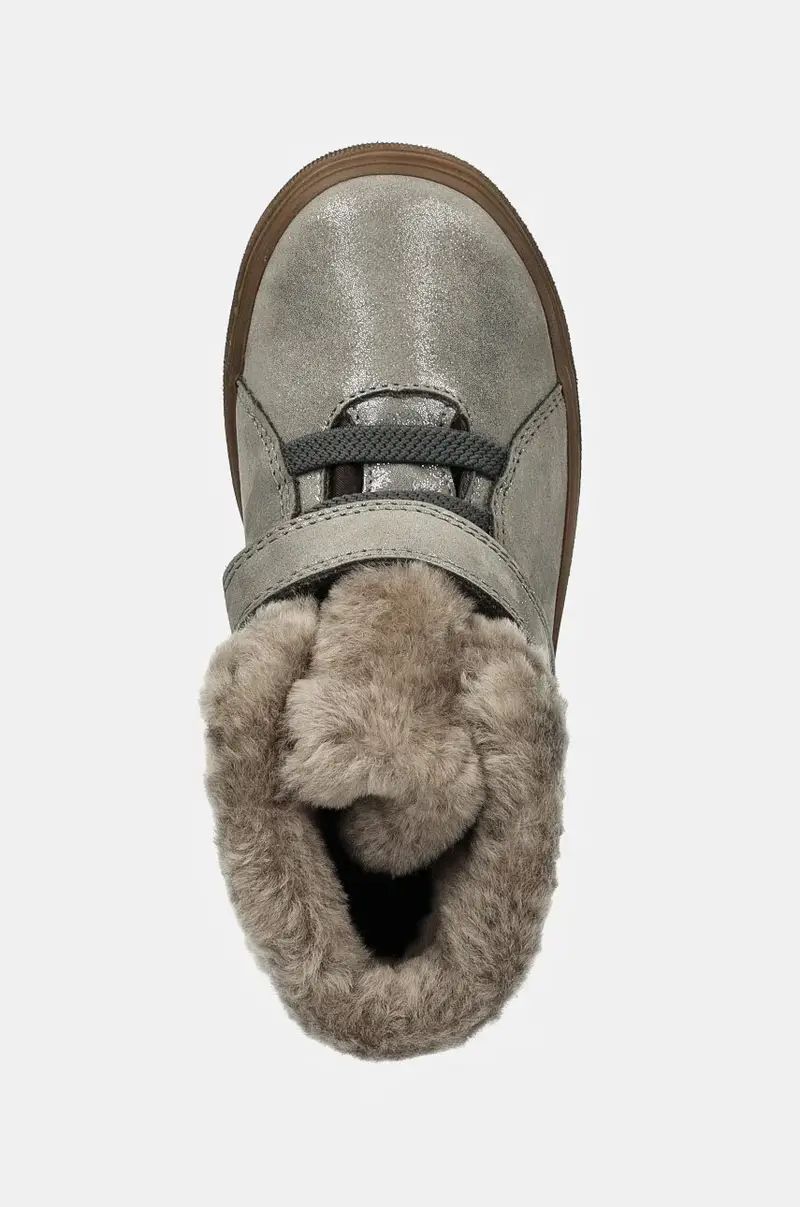 scarpe invernali in pelle bambino/a BASCO TEX colore argento G2110144 miniatura 4