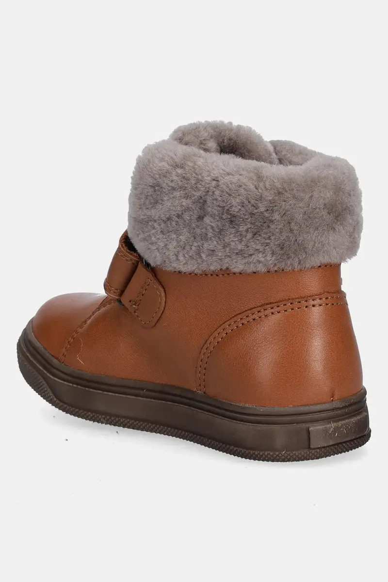 scarpe invernali in pelle bambino/a BASCO TEX colore marrone G2110144 miniatura 3