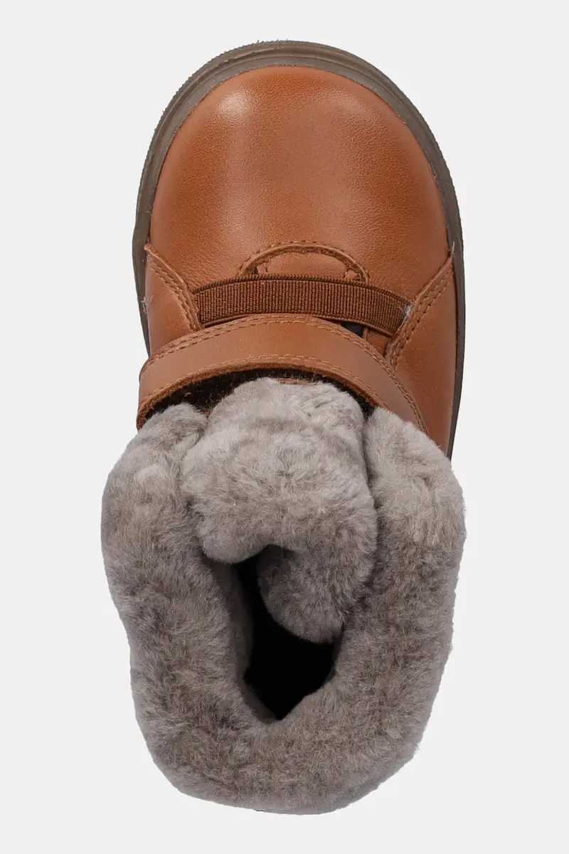 scarpe invernali in pelle bambino/a BASCO TEX colore marrone G2110144 miniatura 4