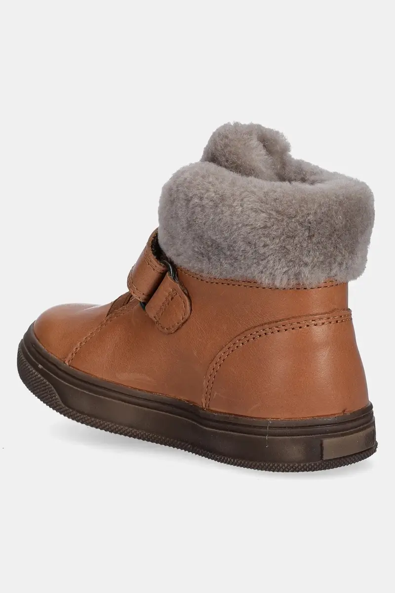 scarpe invernali in pelle bambino/a BASCO TEX colore marrone G2110144 miniatura 3