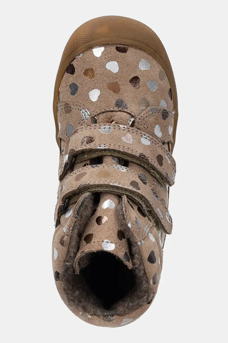 scarpe invernali in pelle bambino/a OLLIE WOOL TEX Beige miniatura 4