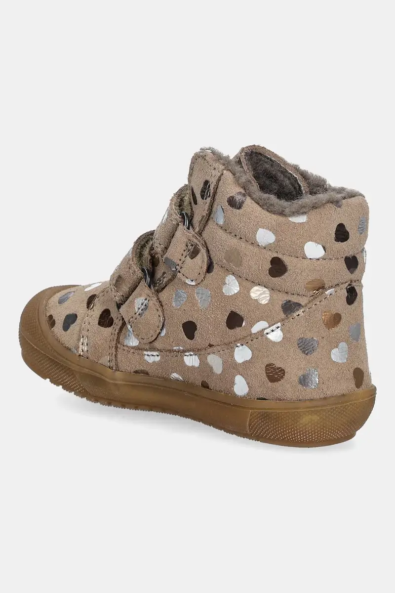 scarpe invernali in pelle bambino/a OLLIE WOOL TEX Beige miniatura 3