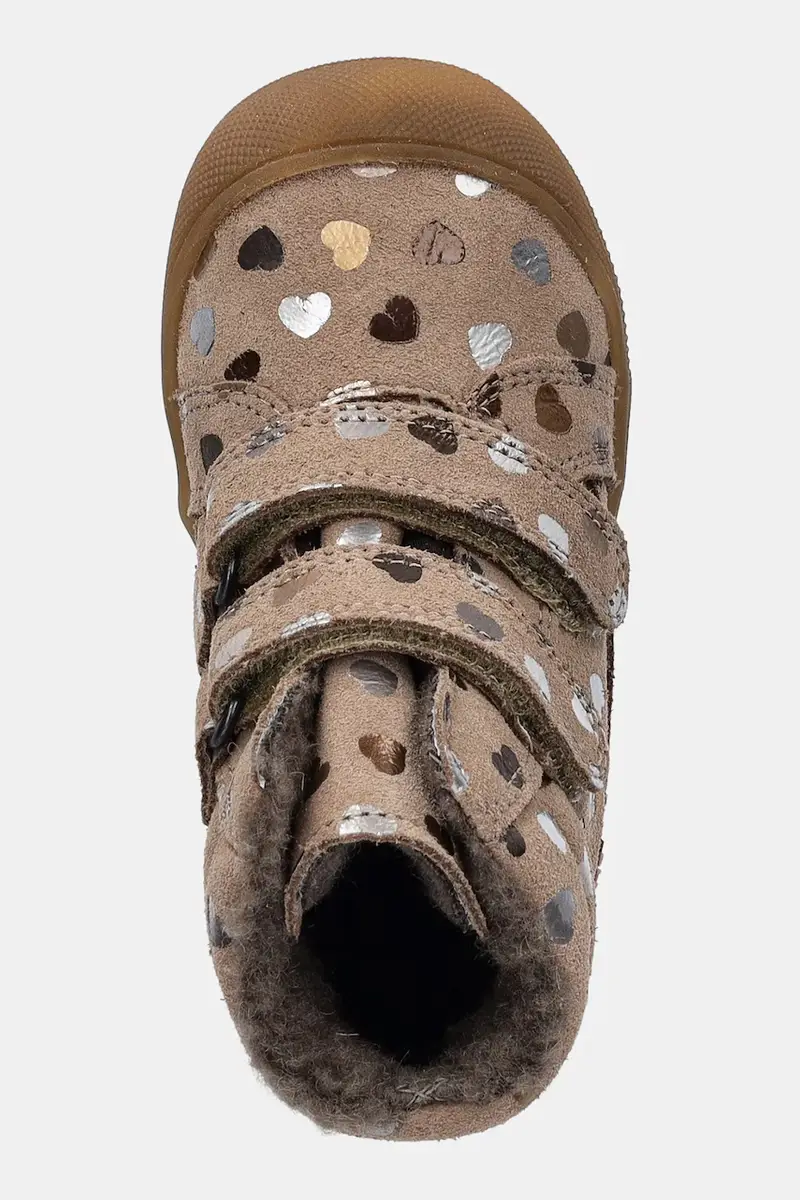 scarpe invernali in pelle bambino/a OLLIE WOOL TEX Beige miniatura 4