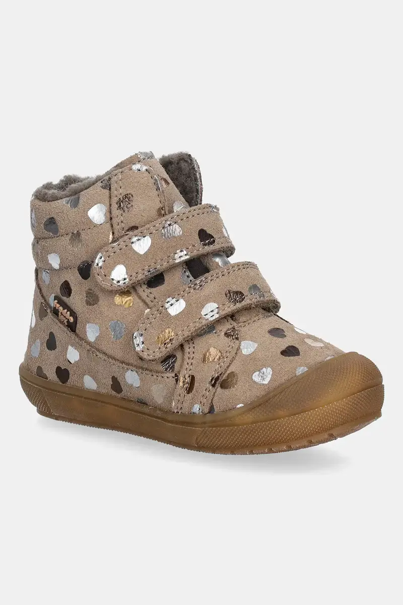 scarpe invernali in pelle bambino/a OLLIE WOOL TEX Beige