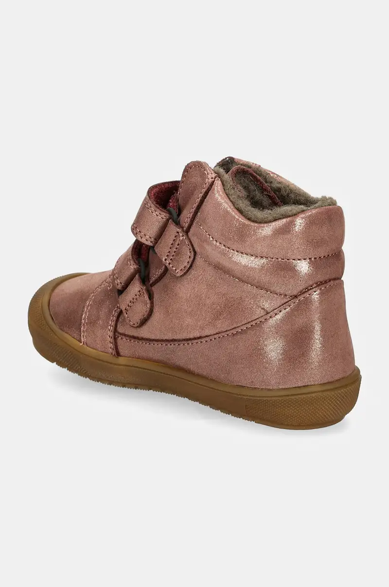 scarpe invernali in pelle bambino/a OLLIE WOOL TEX Rosa miniatura 3