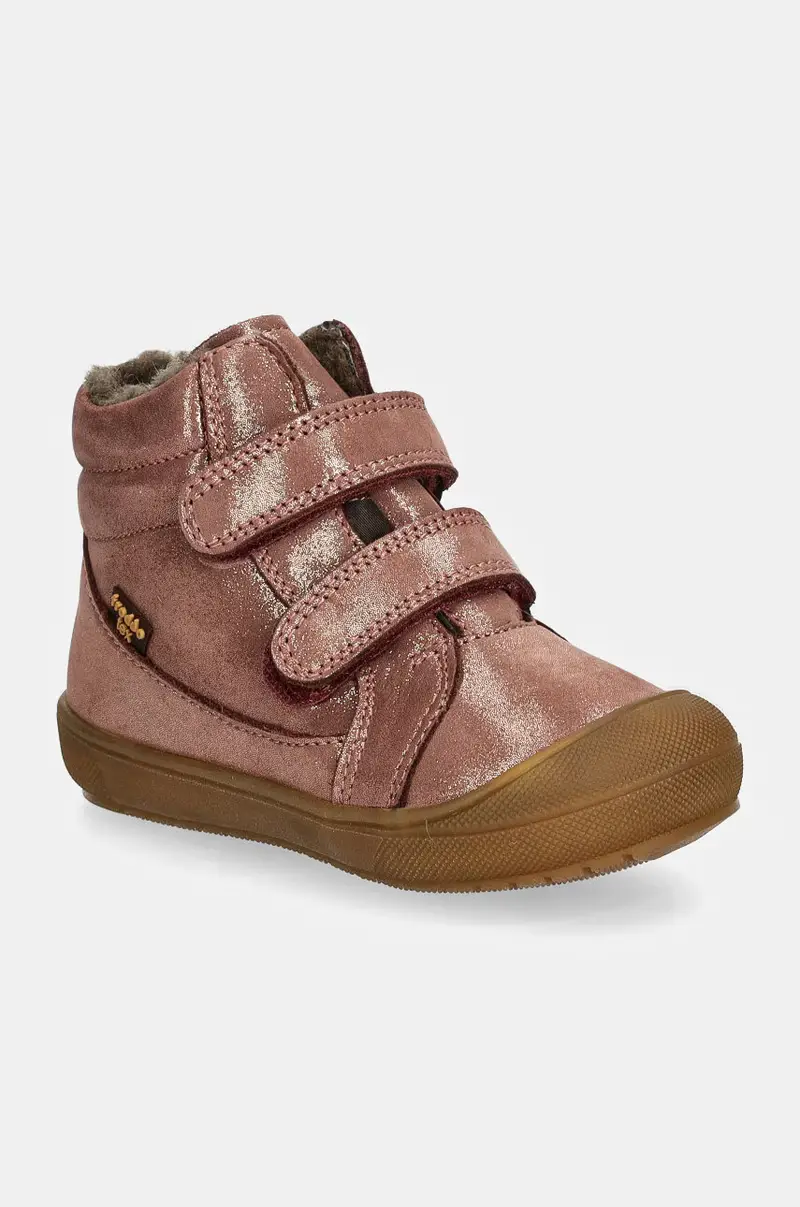 scarpe invernali in pelle bambino/a OLLIE WOOL TEX Rosa