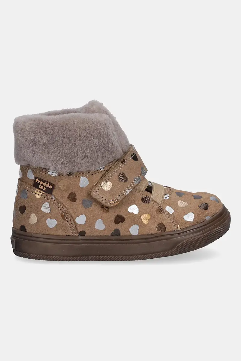 scarpe invernali in pelle scamosciata bambino/a BASCO TEX Beige miniatura 2
