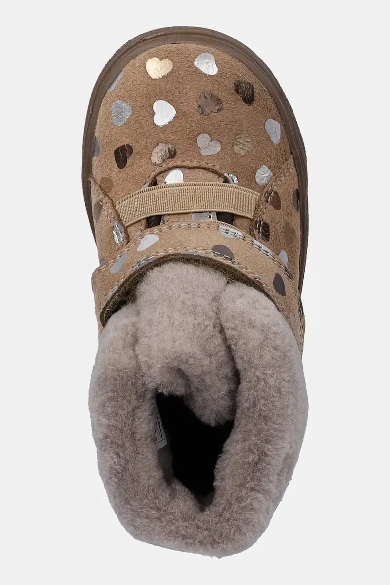 scarpe invernali in pelle scamosciata bambino/a BASCO TEX Beige miniatura 4