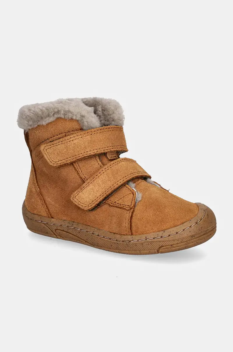 scarpe invernali in pelle scamosciata bambino/a MINNI SUEDE Giallo