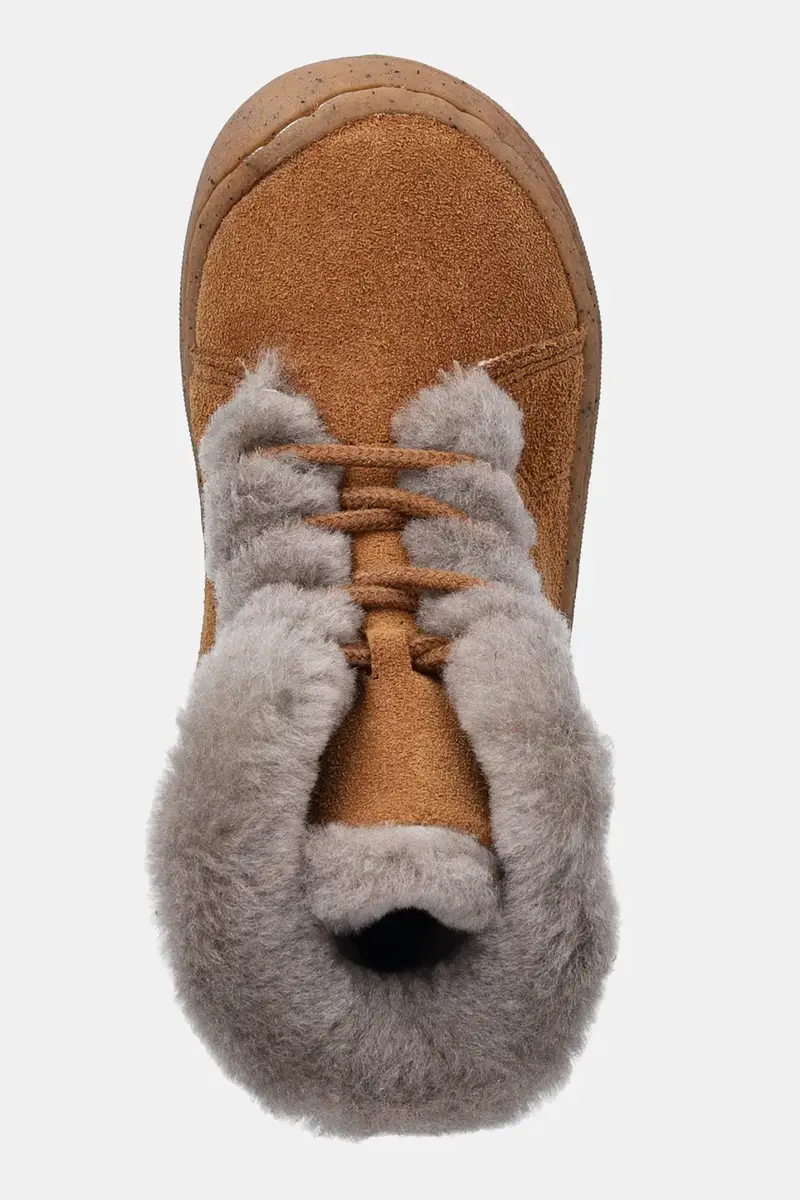 scarpe invernali in pelle scamosciata bambino/a MINNI SUEDE LACES Marrone miniatura 4