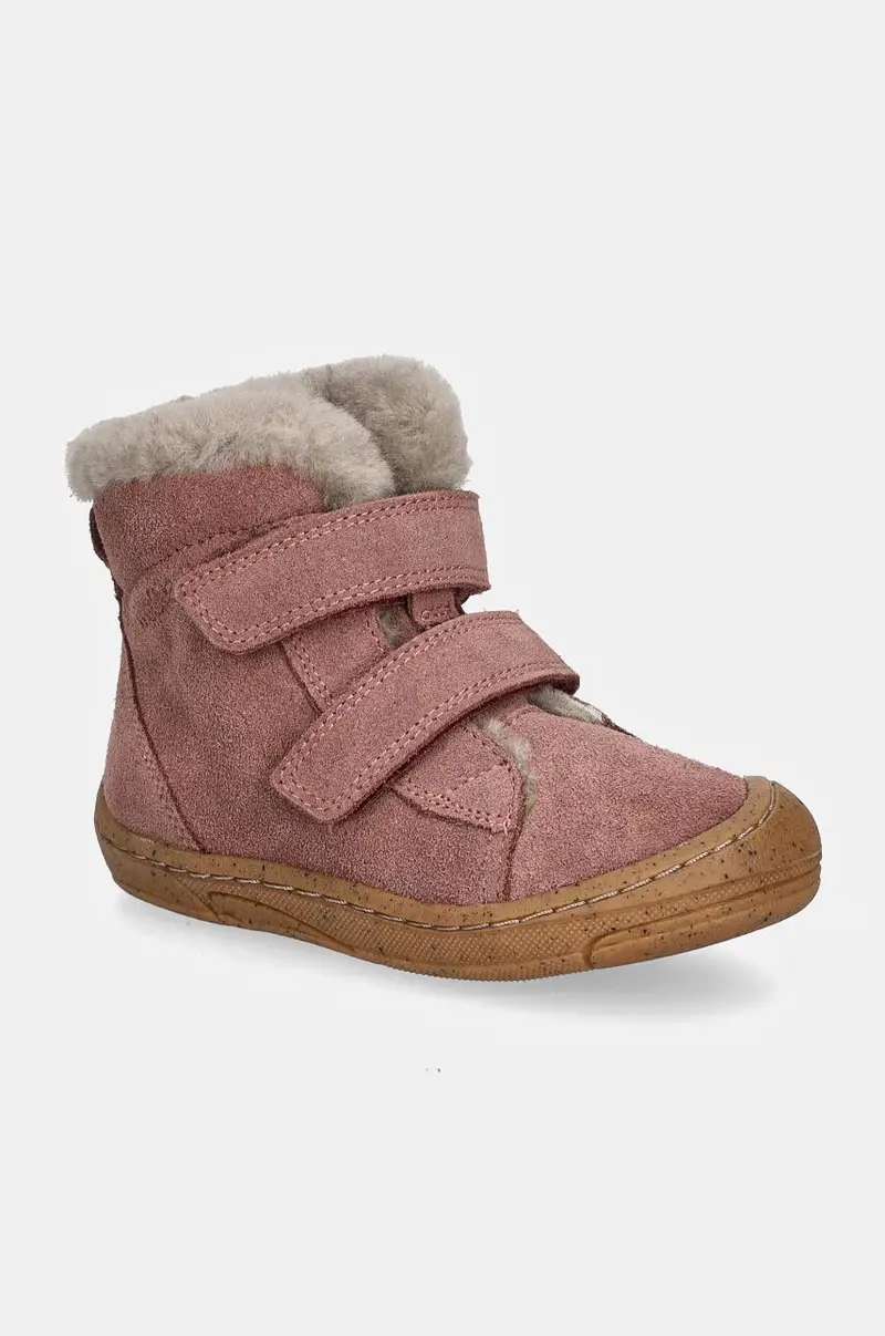 scarpe invernali in pelle scamosciata bambino/a MINNI SUEDE Rosa