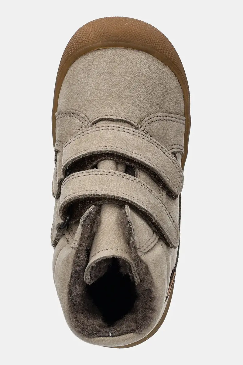 stivali invernali in nubuck per bambini OLLIE WOOL TEX Beige miniatura 4