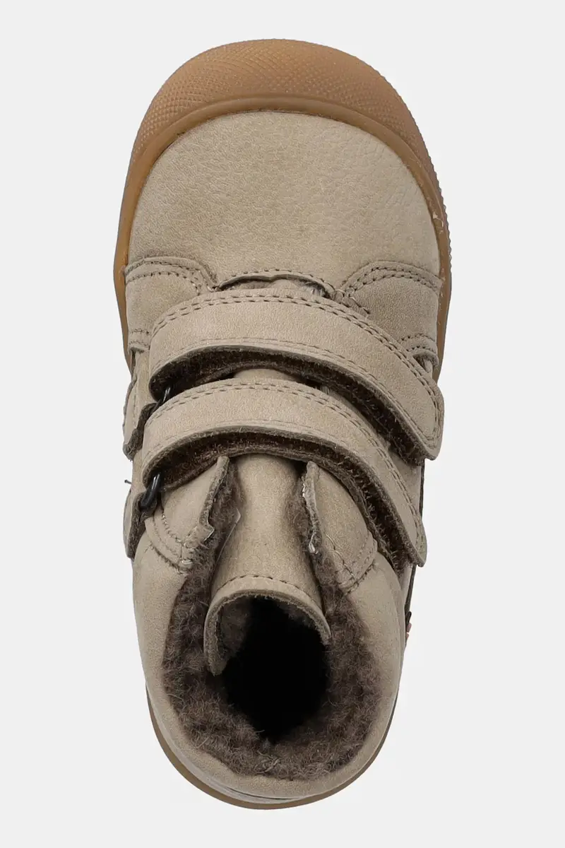 stivali invernali in nubuck per bambini OLLIE WOOL TEX Beige miniatura 4