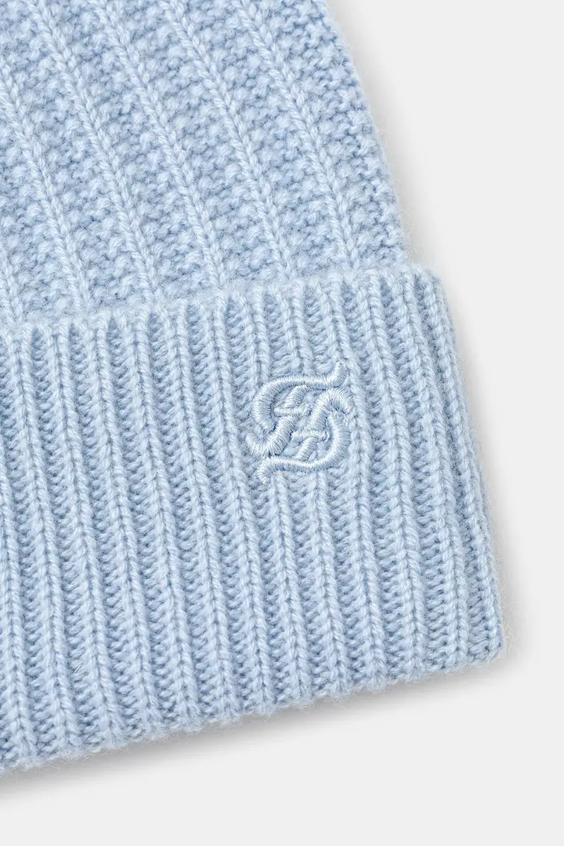 cappelo in cashemire Blu miniatura 3