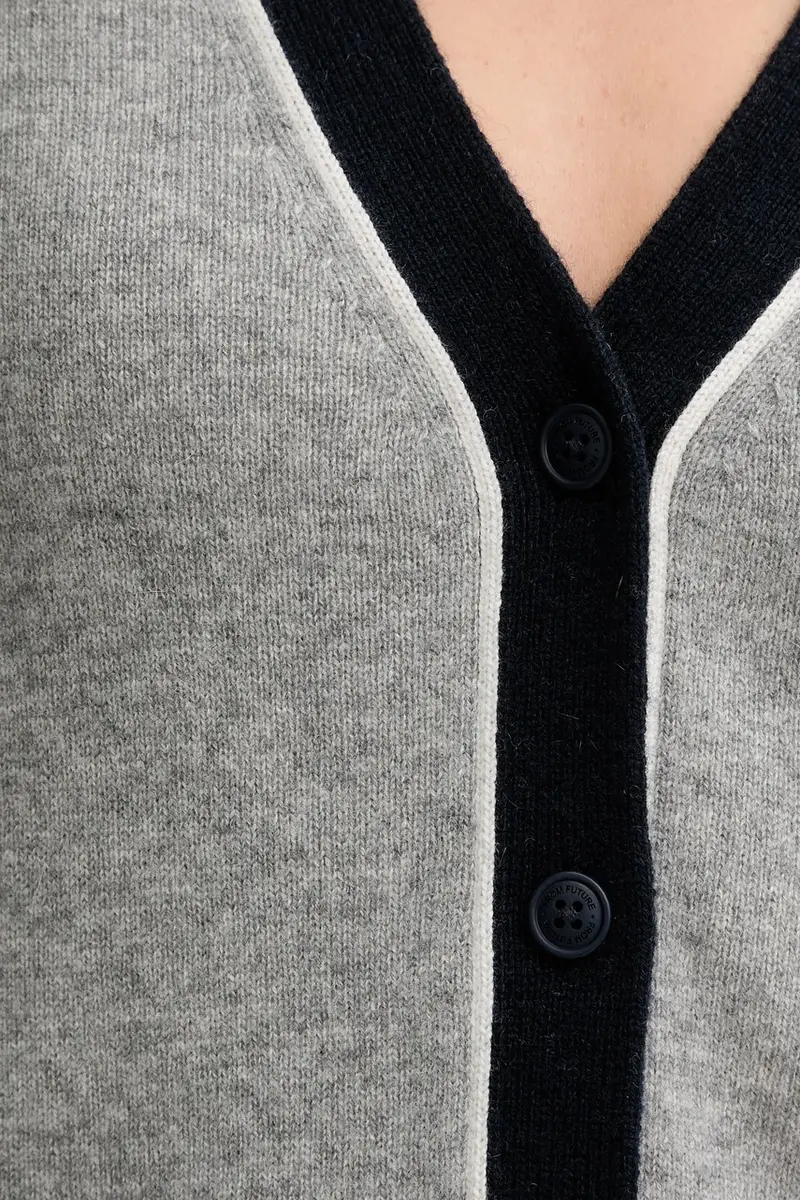 From Future Cardigan Donna Grigio 3770539 miniatura 5
