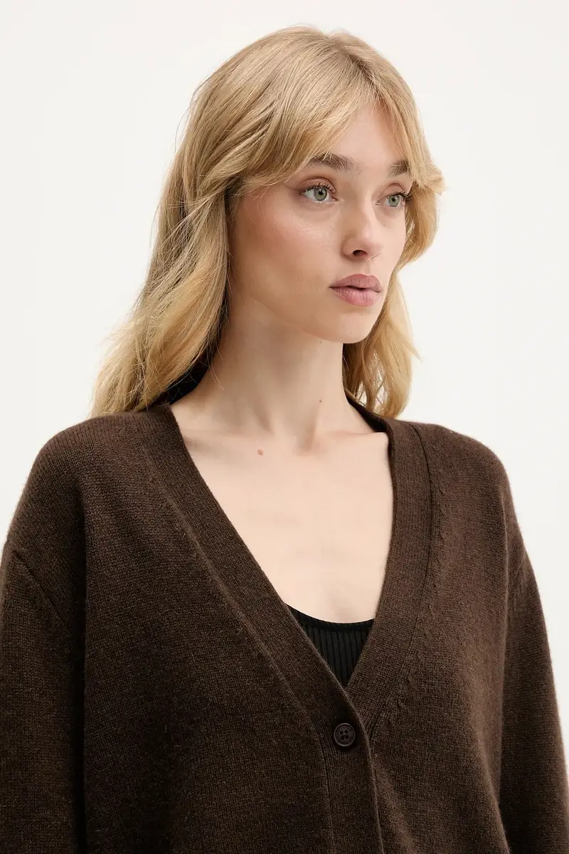 From Future Cardigan Donna Marrone 3619732 miniatura 4