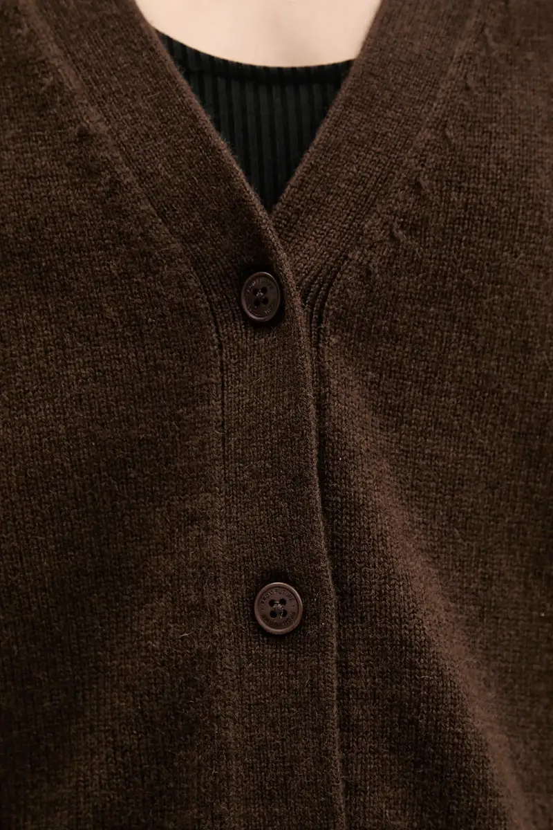 From Future Cardigan Donna Marrone 3619732 miniatura 5