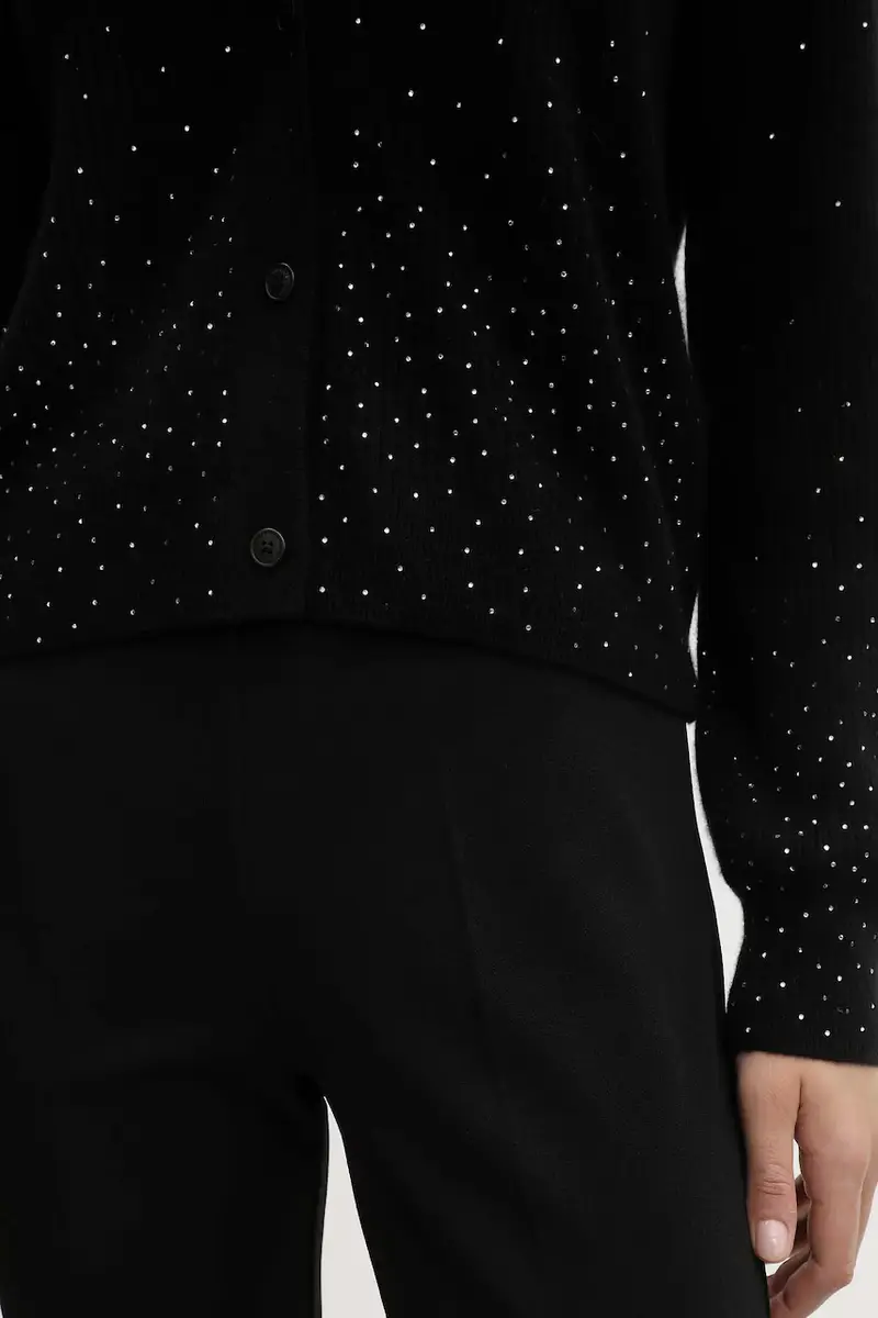 From Future Cardigan Donna Nero 3649272 miniatura 5