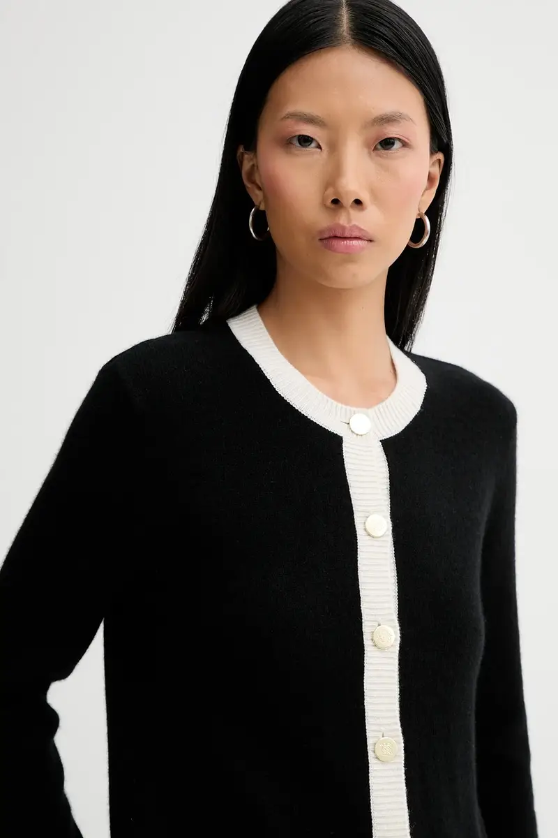 From Future Cardigan Donna Nero 3778035 miniatura 4
