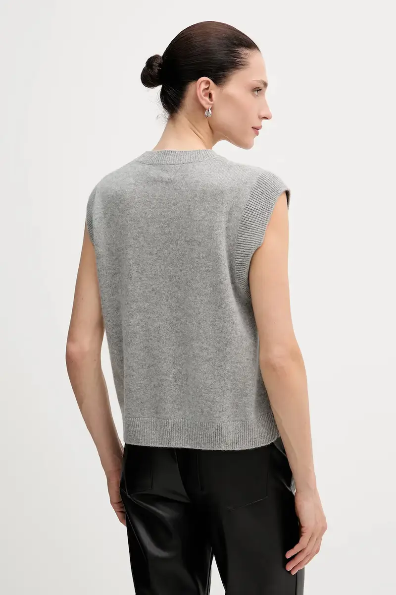 maglione donna colore blu navy WPS01303 Grigio miniatura 3