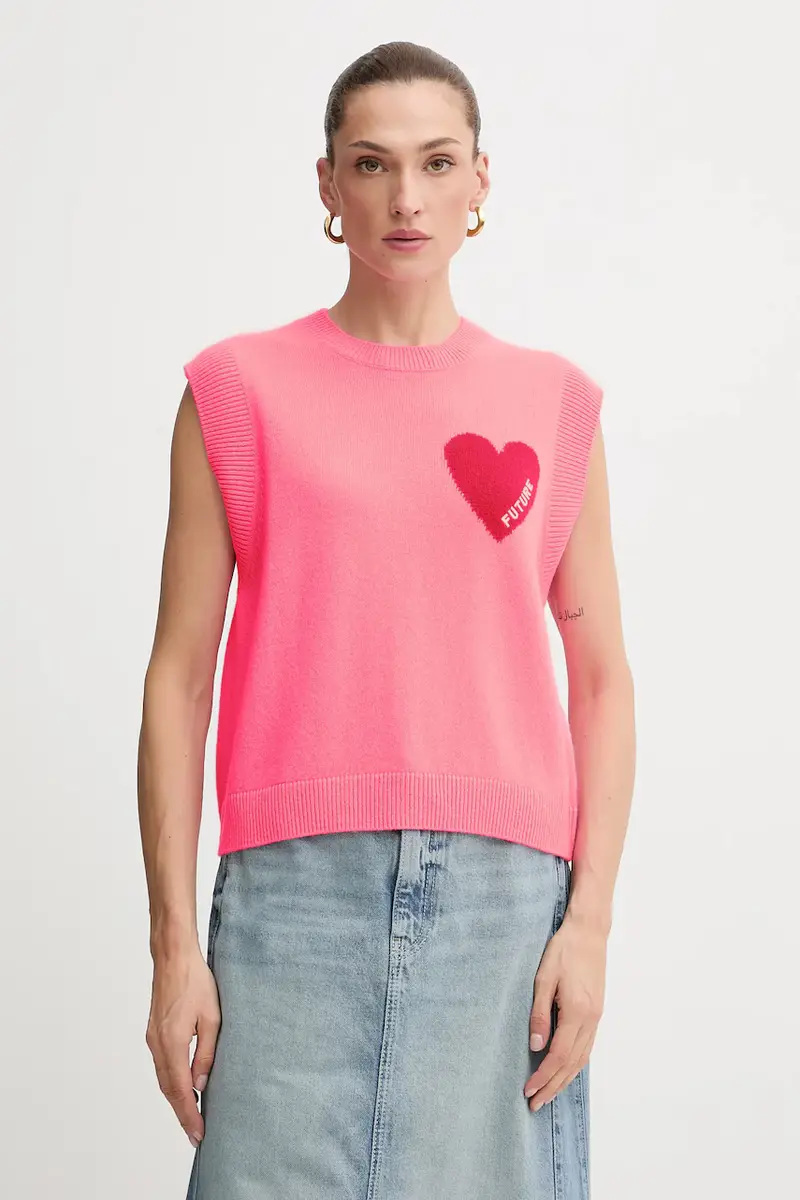 maglione donna colore blu navy WPS01303 Rosa