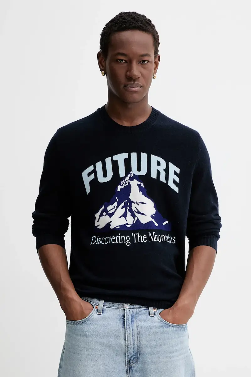 maglione in cachemirie Blu navy