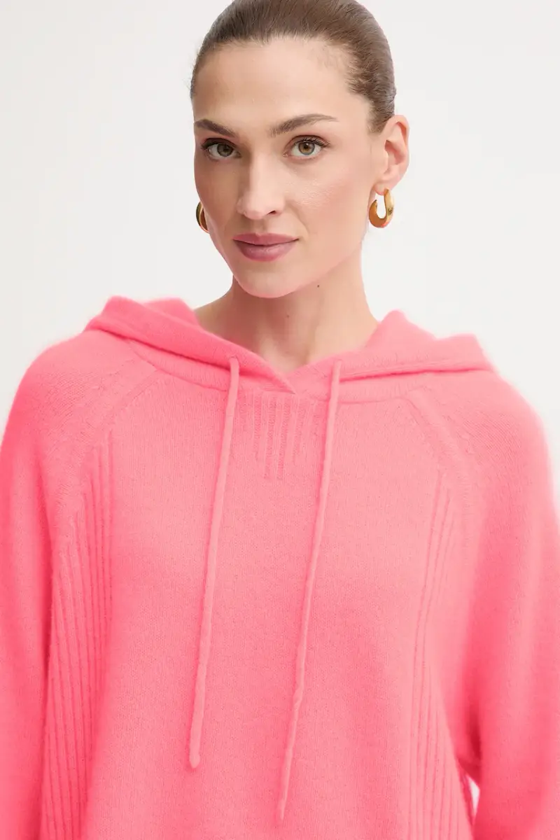 maglione in cachemirie colore beige WPH02130 Rosa miniatura 4