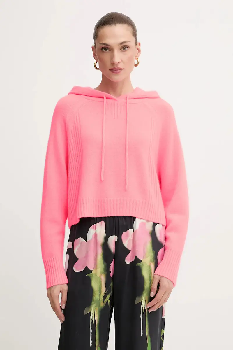 maglione in cachemirie colore beige WPH02130 Rosa