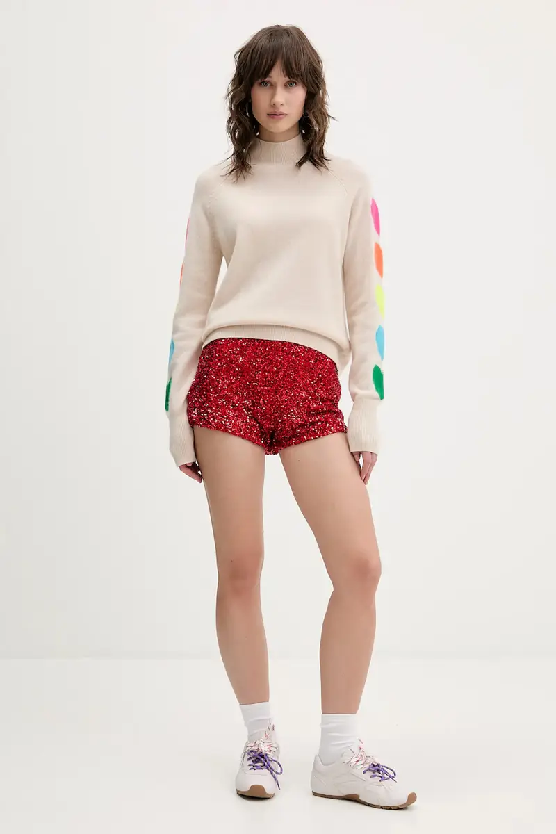 maglione in cachemirie colore blu navy WPM01306 Beige miniatura 2