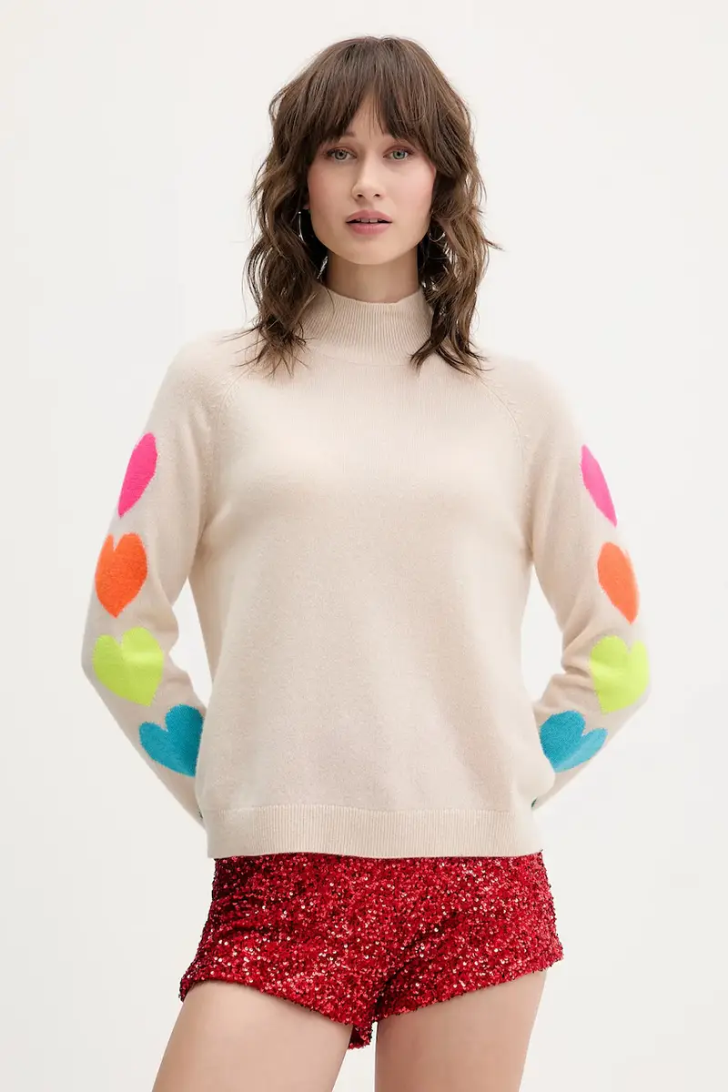 maglione in cachemirie colore blu navy WPM01306 Beige