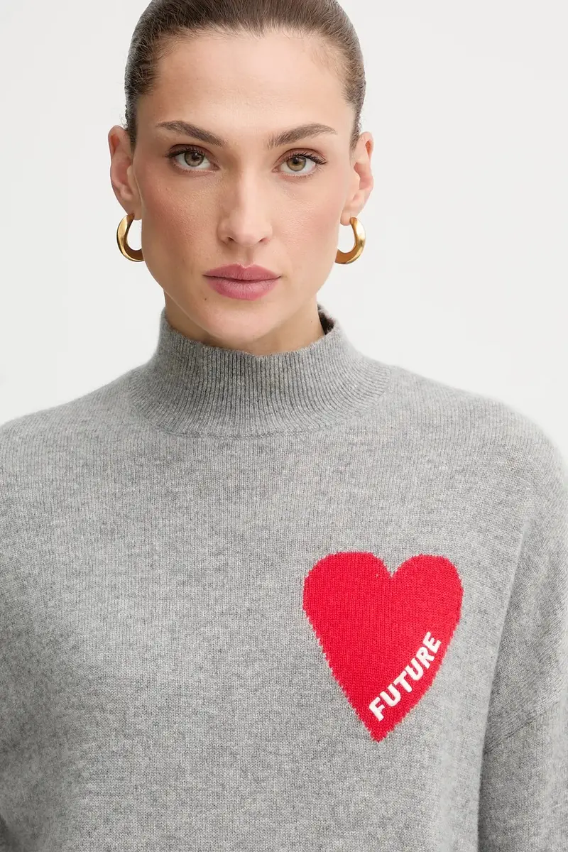 maglione in cachemirie colore grigio WPM00746 miniatura 4