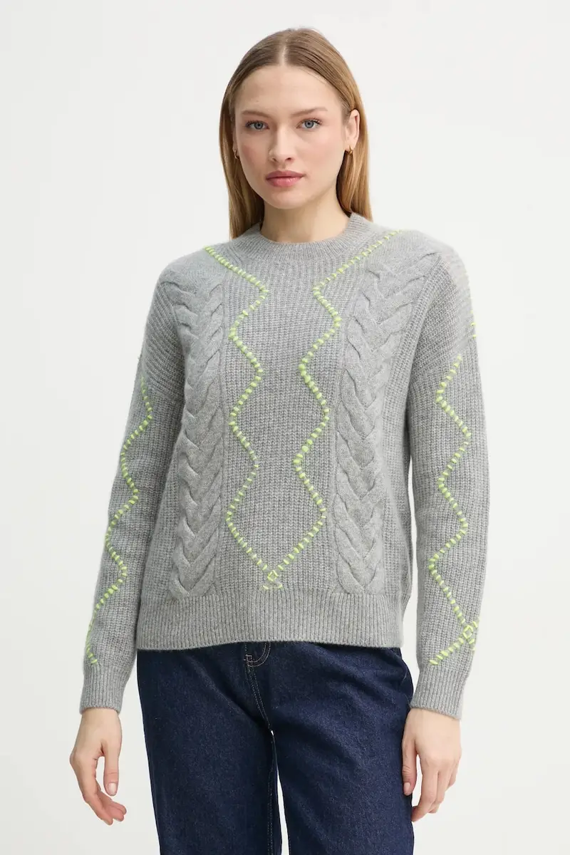 maglione in cachemirie colore grigio WPR02176