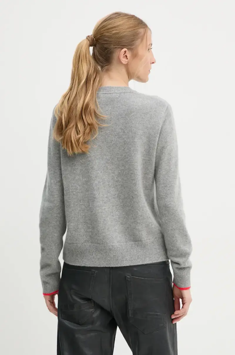 maglione in cachemirie colore grigio WPR02209 miniatura 3