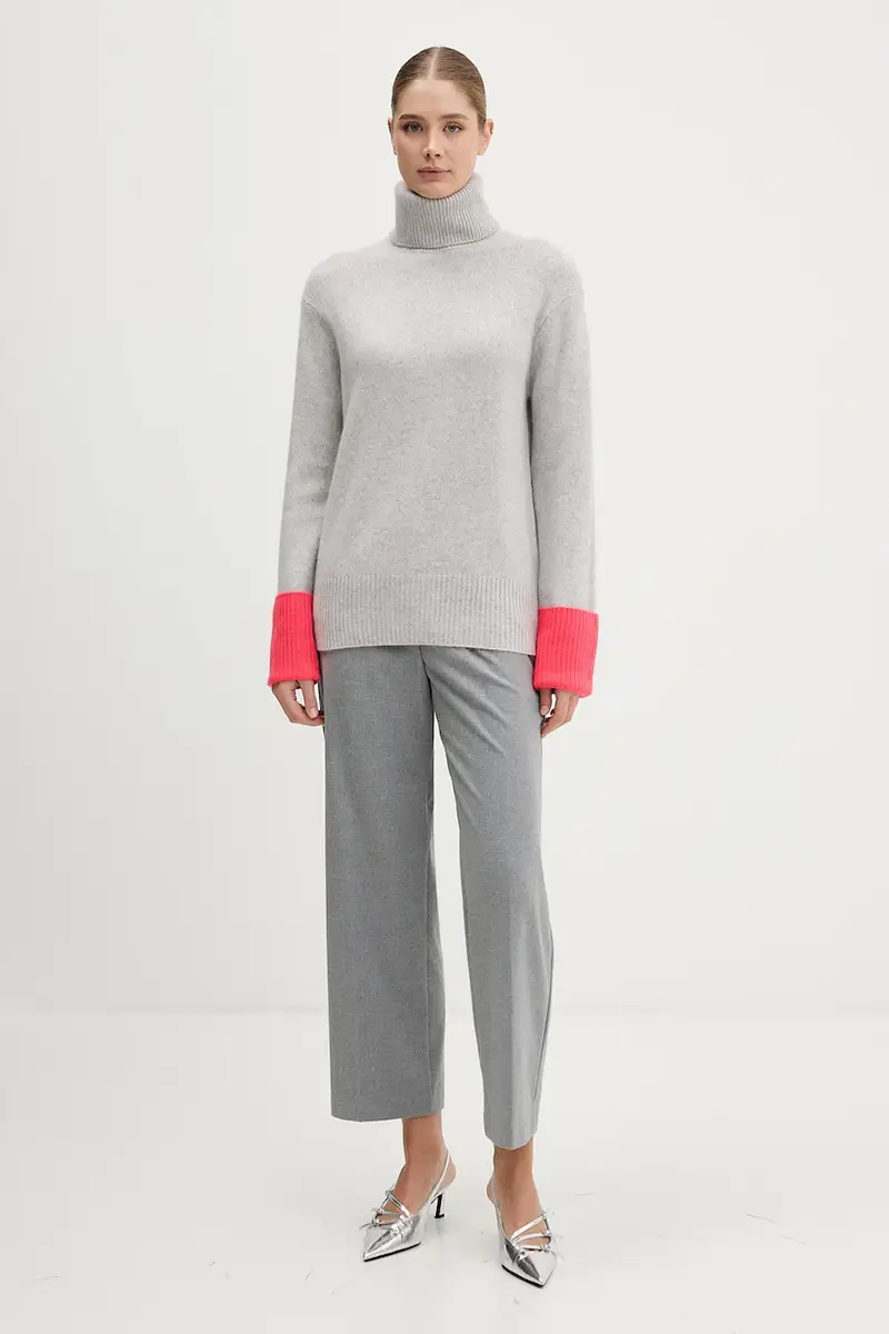 maglione in cachemirie donna colore grigio WPL02189 miniatura 2