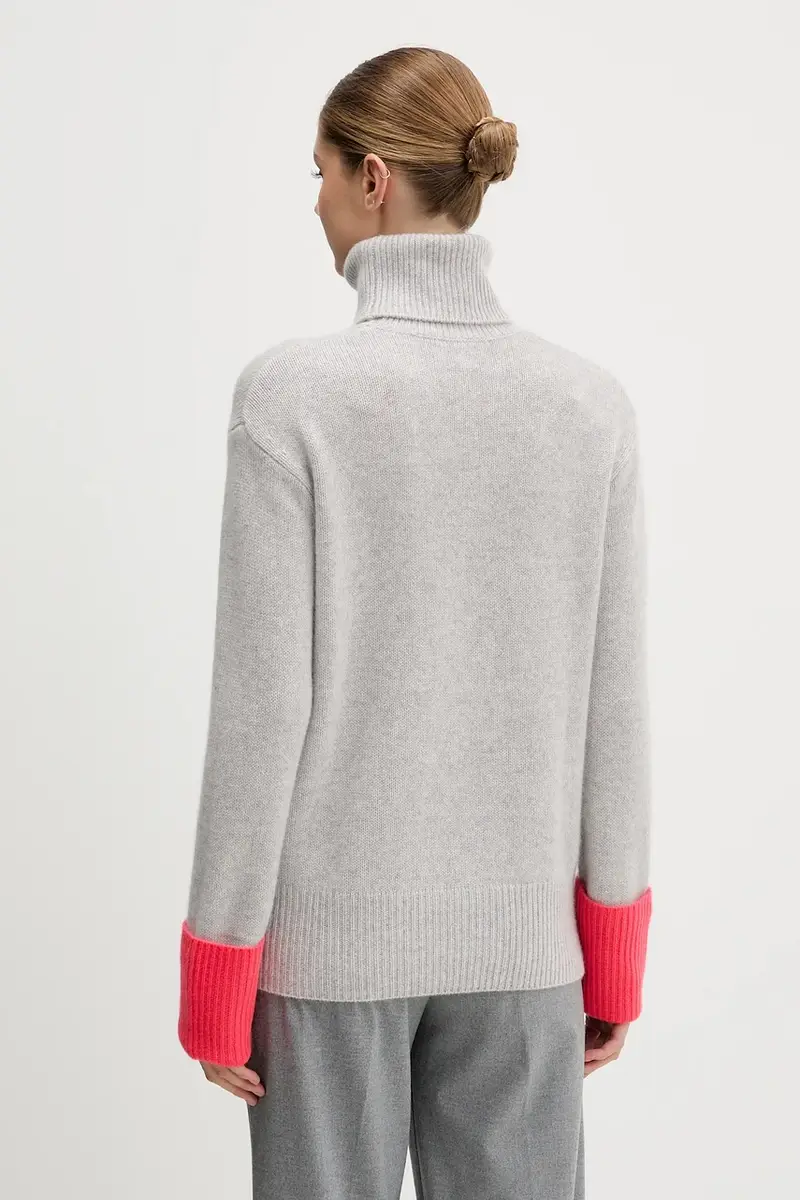 maglione in cachemirie donna colore grigio WPL02189 miniatura 3