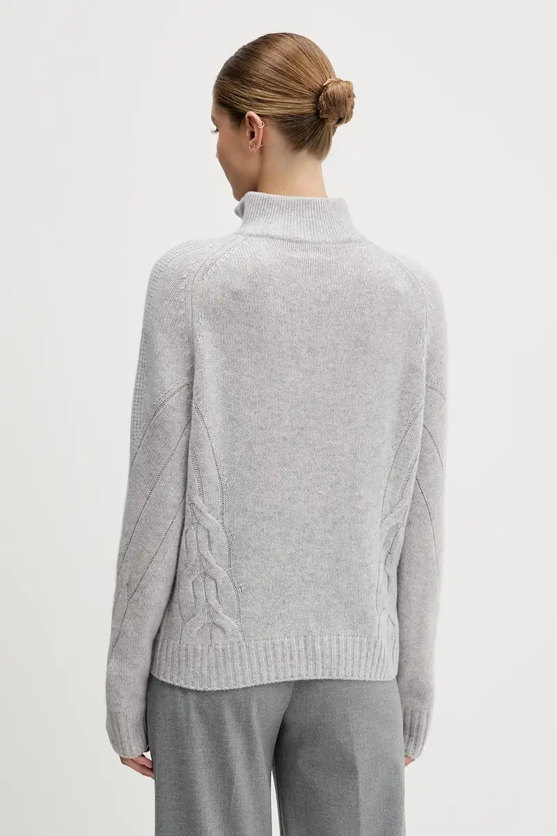 maglione in cachemirie donna colore grigio WPM03277 miniatura 3