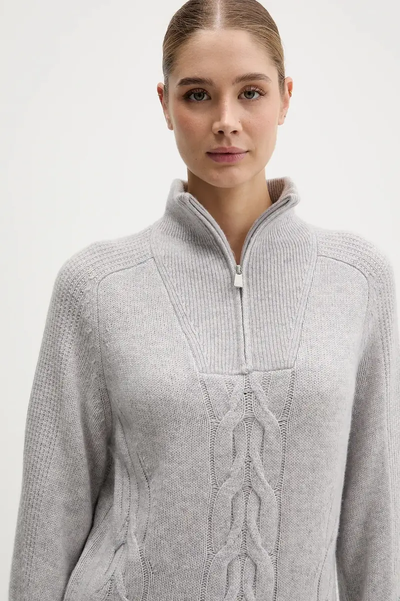 maglione in cachemirie donna colore grigio WPM03277 miniatura 4