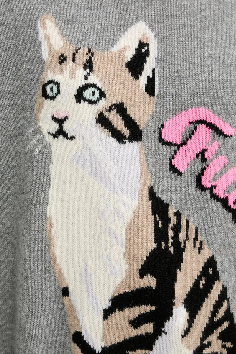 maglione in cachemirie donna colore grigio WPR03293 miniatura 5