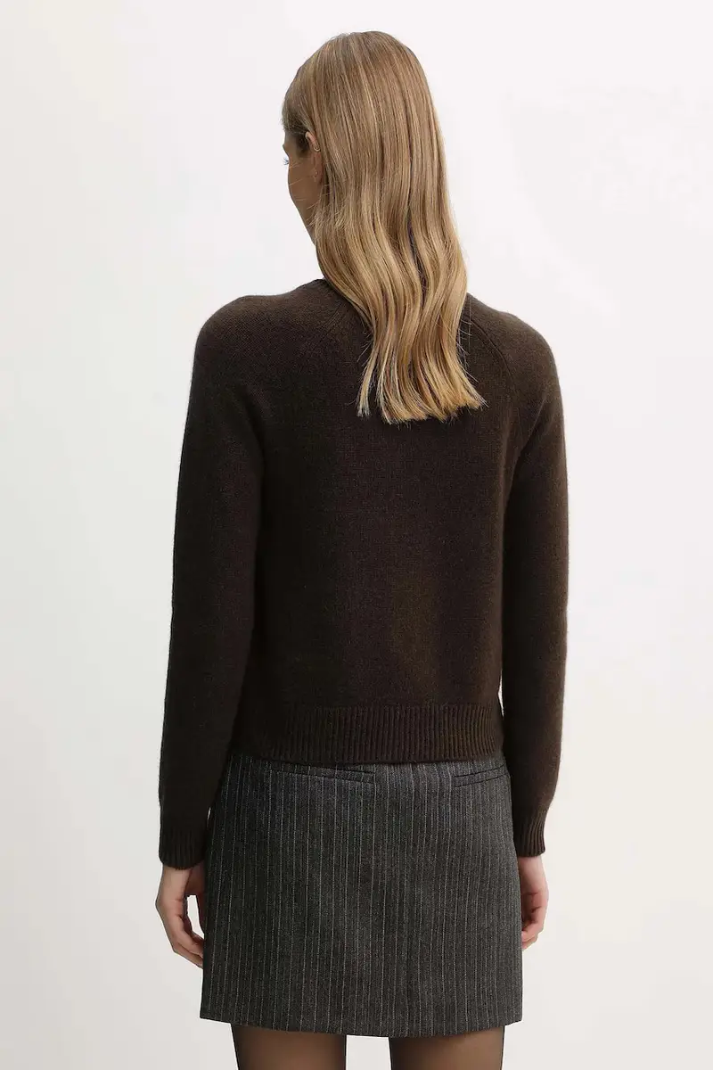 maglione in cachemirie donna colore marrone WPR00005 miniatura 3