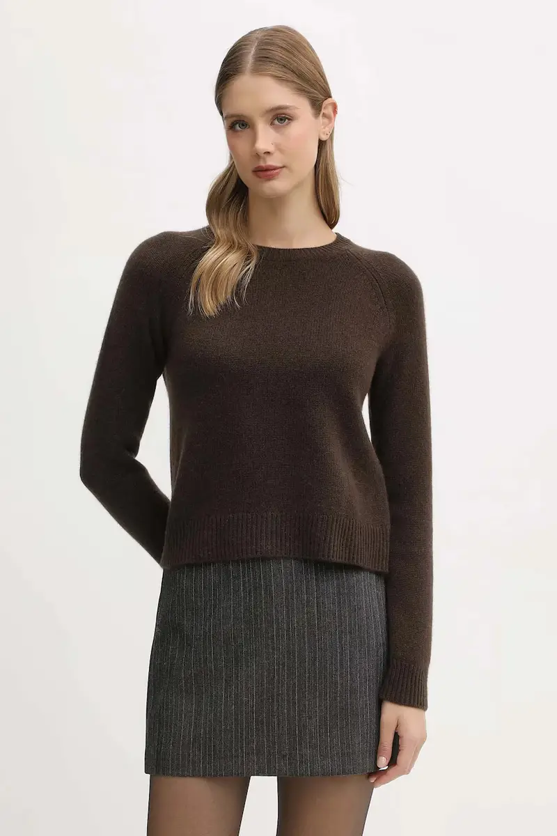 maglione in cachemirie donna colore marrone WPR00005