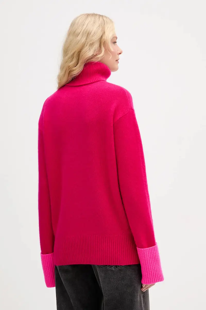 maglione in cachemirie donna colore rosa WPL02189 miniatura 3