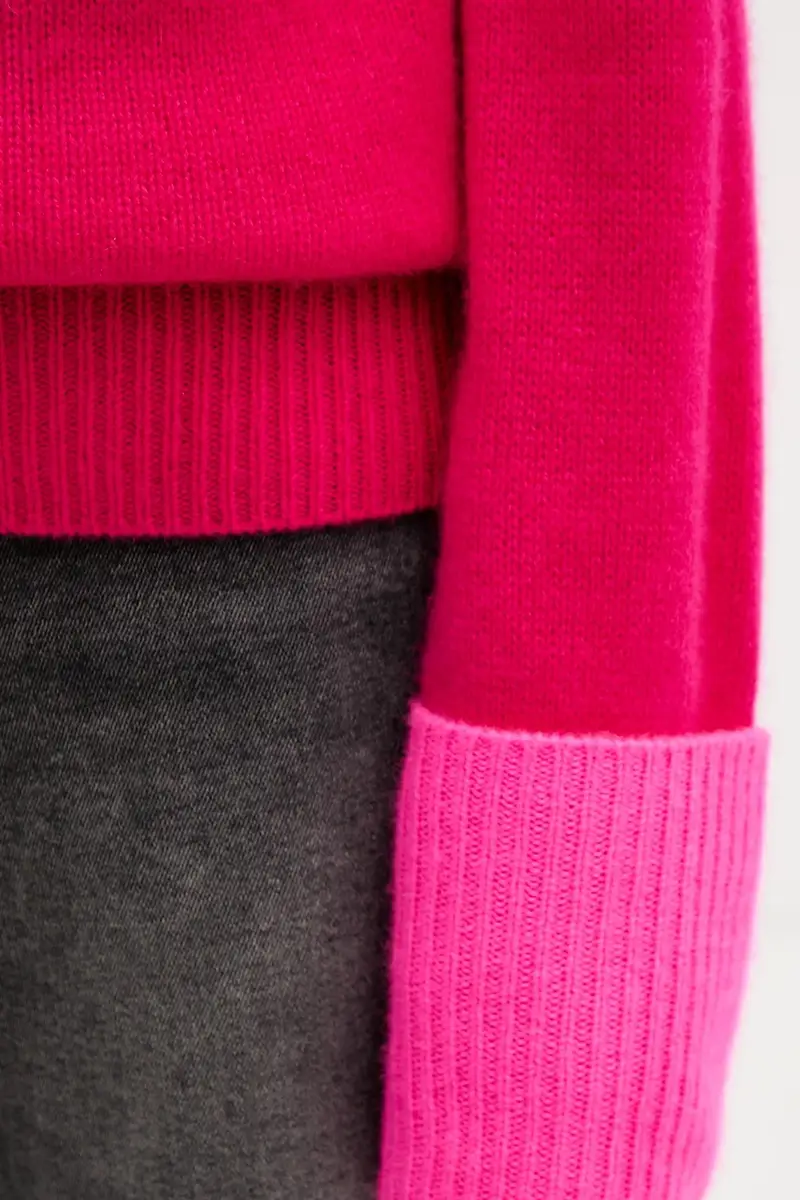 maglione in cachemirie donna colore rosa WPL02189 miniatura 5