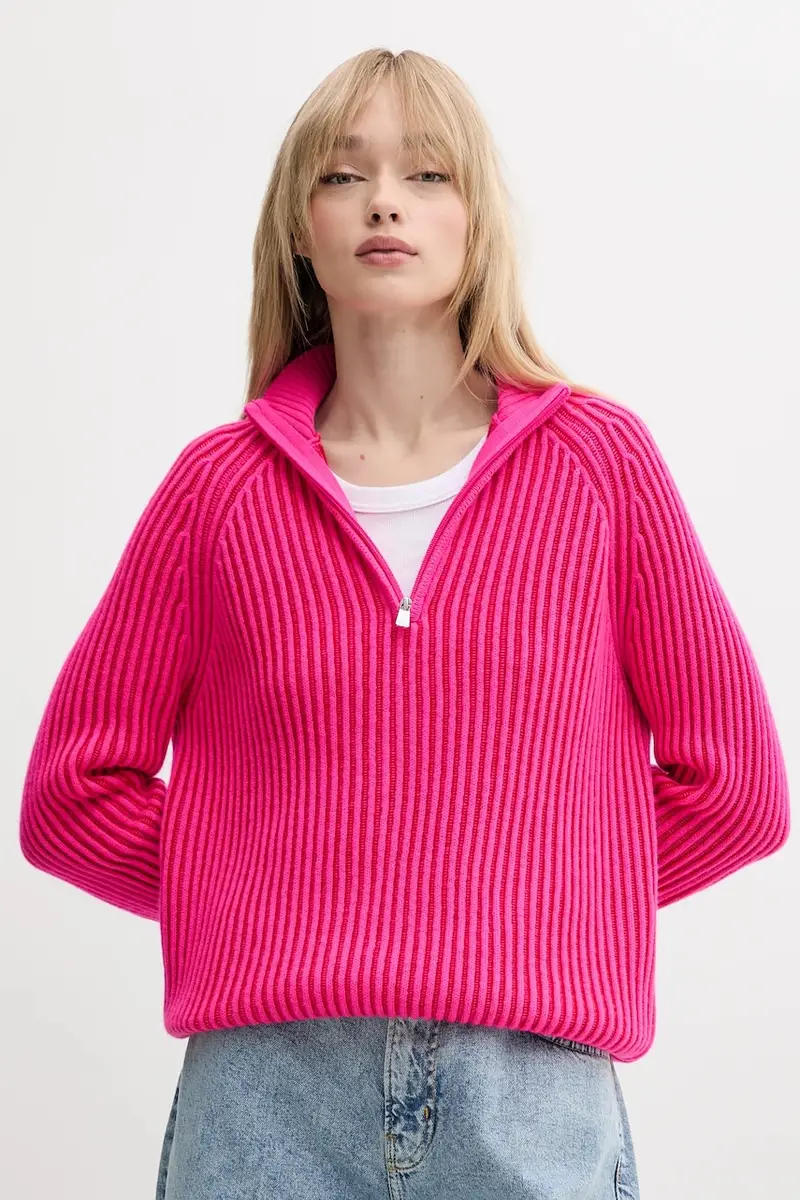 maglione in cachemirie donna colore rosa WPM02588