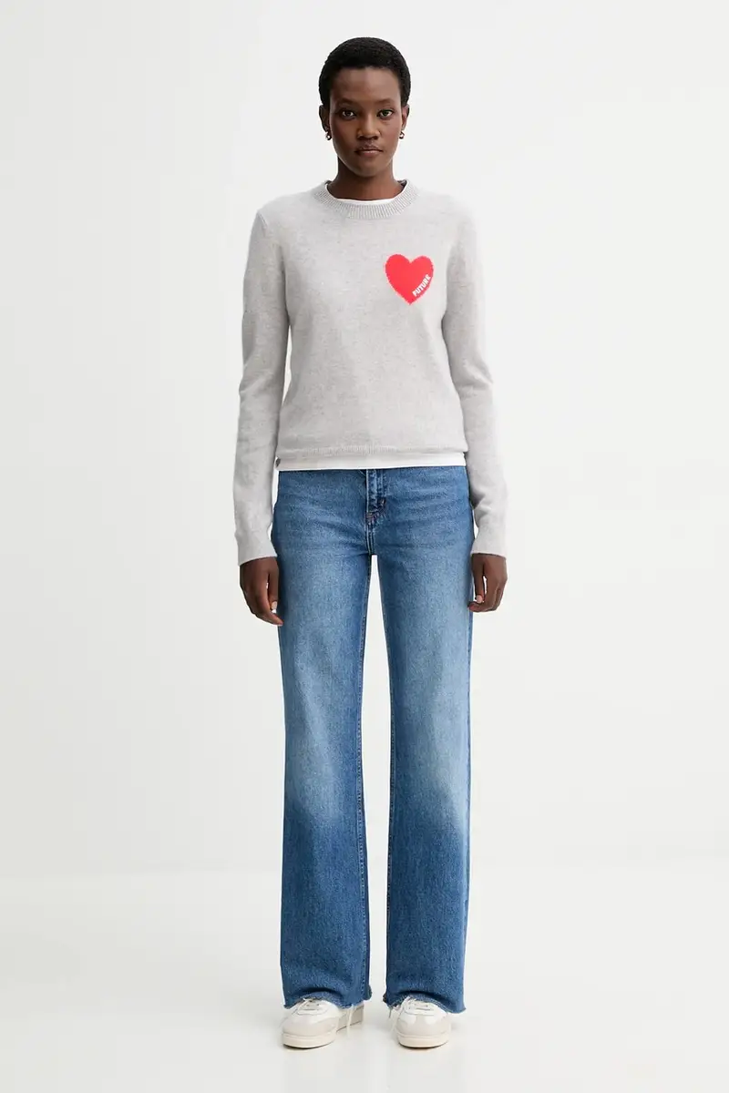 maglione in cachemirie donna colore rosa WPR01195 Grigio miniatura 2