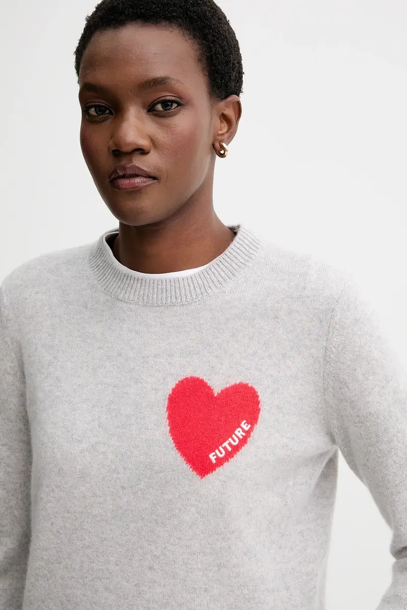 maglione in cachemirie donna colore rosa WPR01195 Grigio miniatura 4