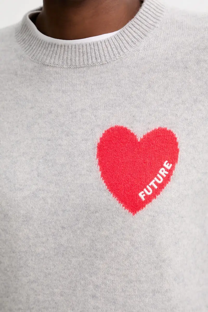 maglione in cachemirie donna colore rosa WPR01195 Grigio miniatura 5